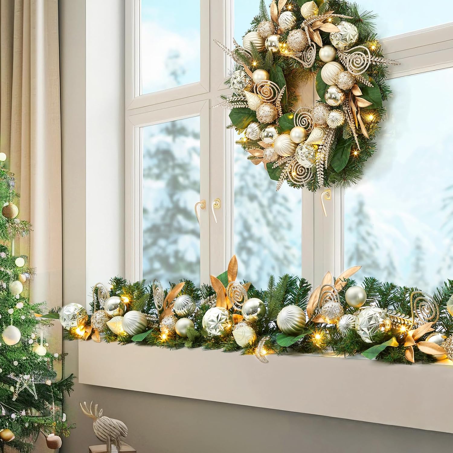 Led Fairy String Lights - Garvee, ghirlanda natalizia artificiale da 24