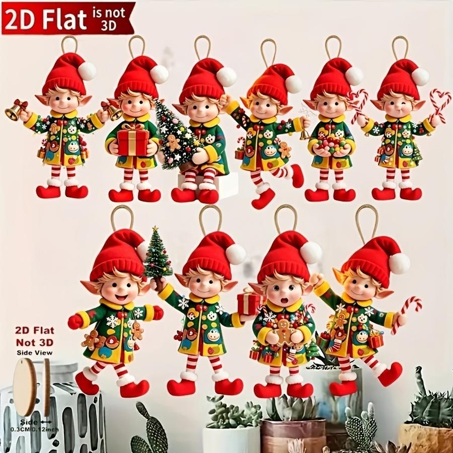 Christmas Tree Artificial - 1/5/10/20/50/100 pezzi 2D piatti, 10 pezzi—Perfetti