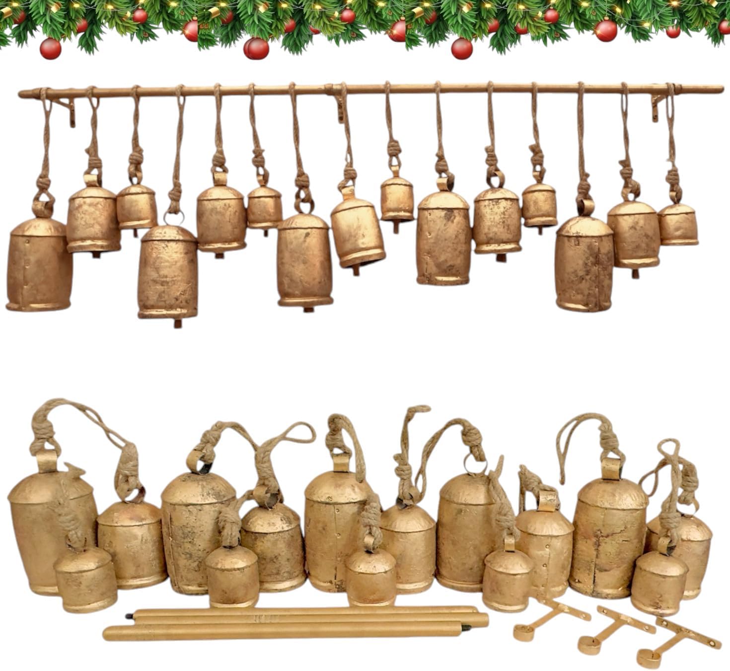 Campane Natalizie Giganti Rust - Christmas Stocking Hanging recensione e prezzo