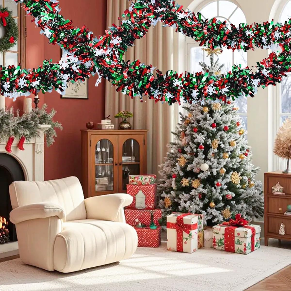 Ghirlanda di Tinsel Natalizia  - Tinsel Garland Decoration recensione e prezzo