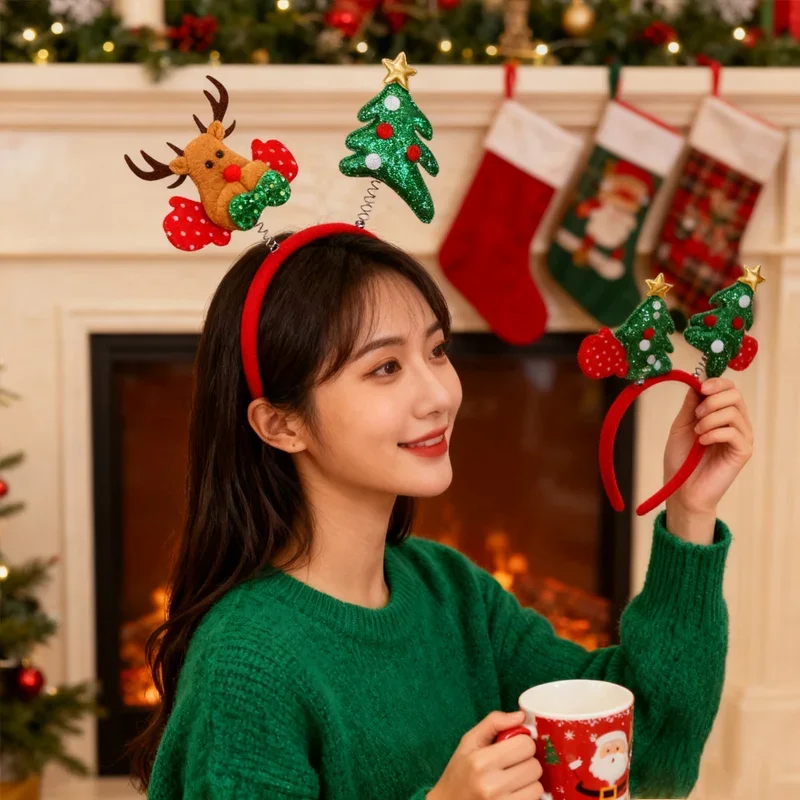 1-5PCS Cerchietto Natalizio co - Reindeer Antlers Headband recensione e prezzo
