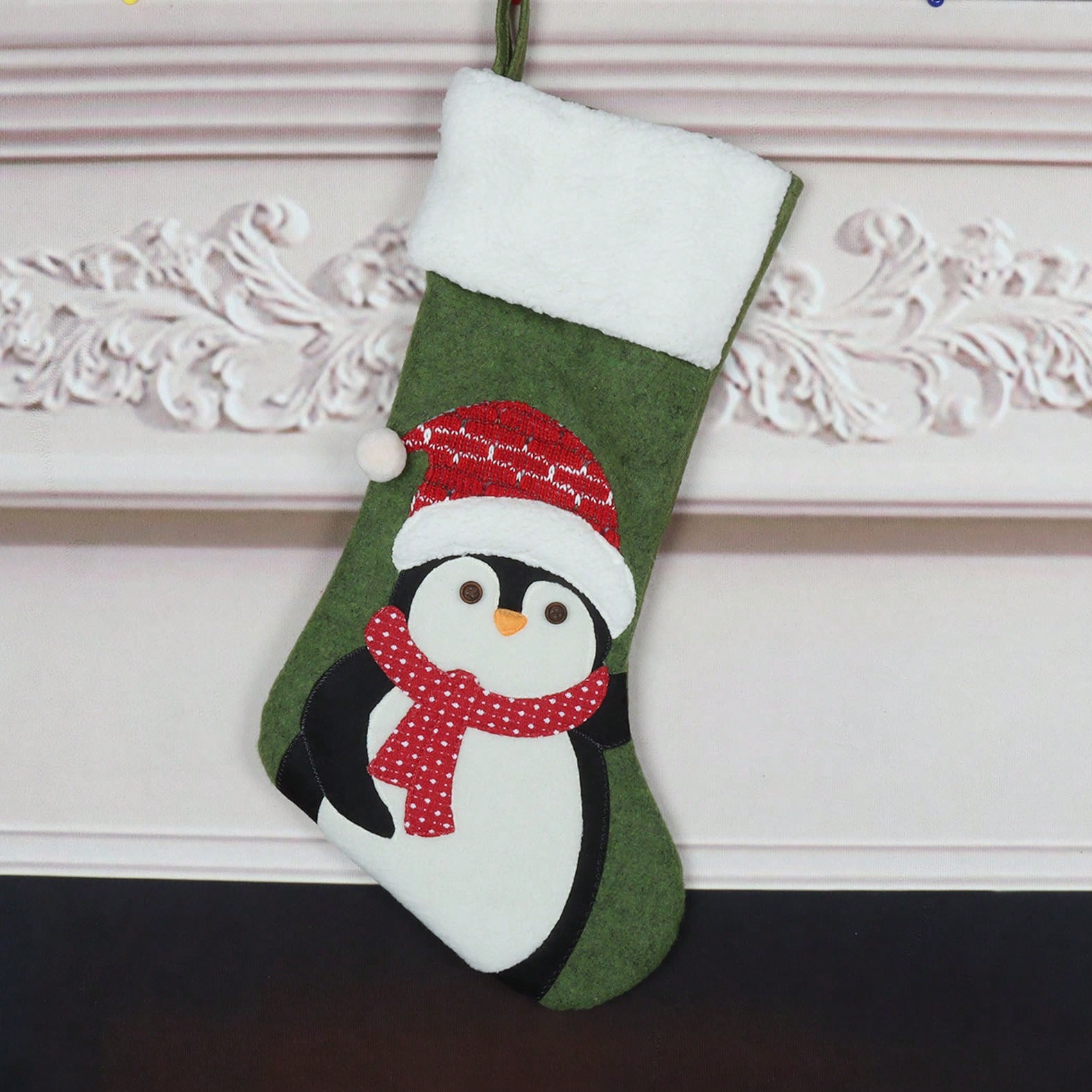 Calza natalizia in tessuto a m - Christmas Stocking Hanging recensione e prezzo