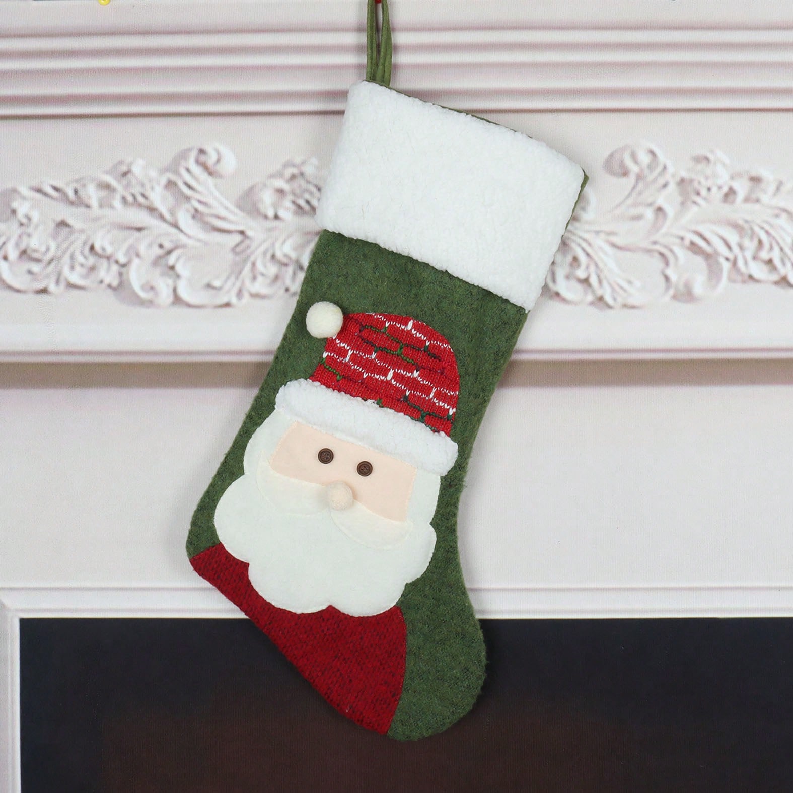 Calza natalizia in tessuto a m - Christmas Stocking Hanging recensione e prezzo