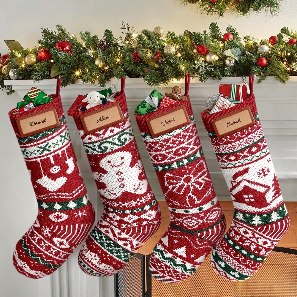 Calze natalizie in maglia, 45  - Christmas Stocking Hanging recensione e prezzo