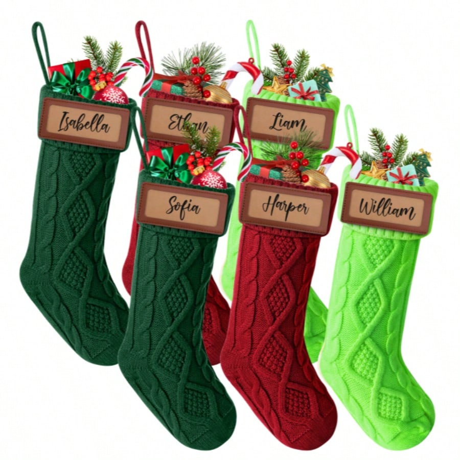 6 calze natalizie da appendere - Christmas Stocking Hanging recensione e prezzo